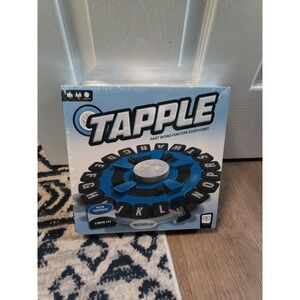 Tapple Fast Word Game Family Party Ages 8+ 2-8 Players Blue Timer Box Wear